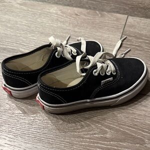 Vans Kids Black and White Sneakers